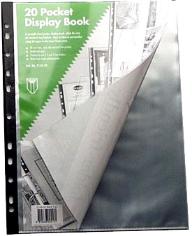 Colby 215A A4 20 Pocket Folder Friendly Black 10Pack